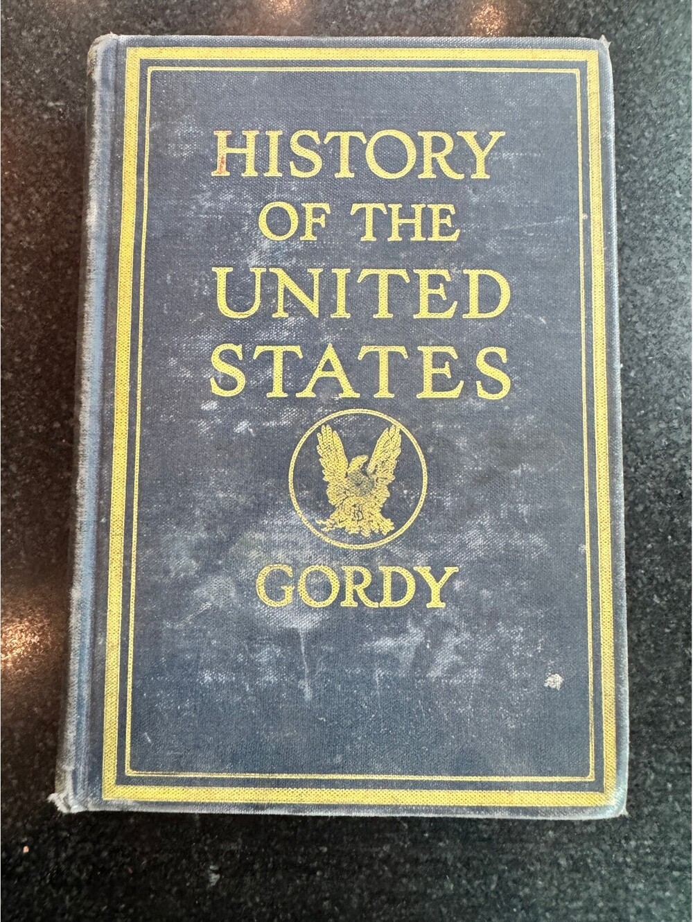 Antique 1925 History of the United States Hardcover Textbook by Wilbur F. Gordy
